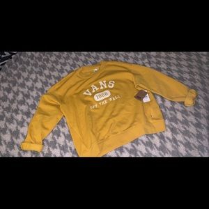 Yellow vans crew neck💛